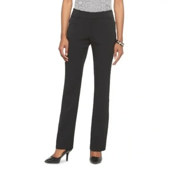 Merona Women's Stretch Extensible Dress Pants, Ebony, Size: 12 - Picture 1 of 6